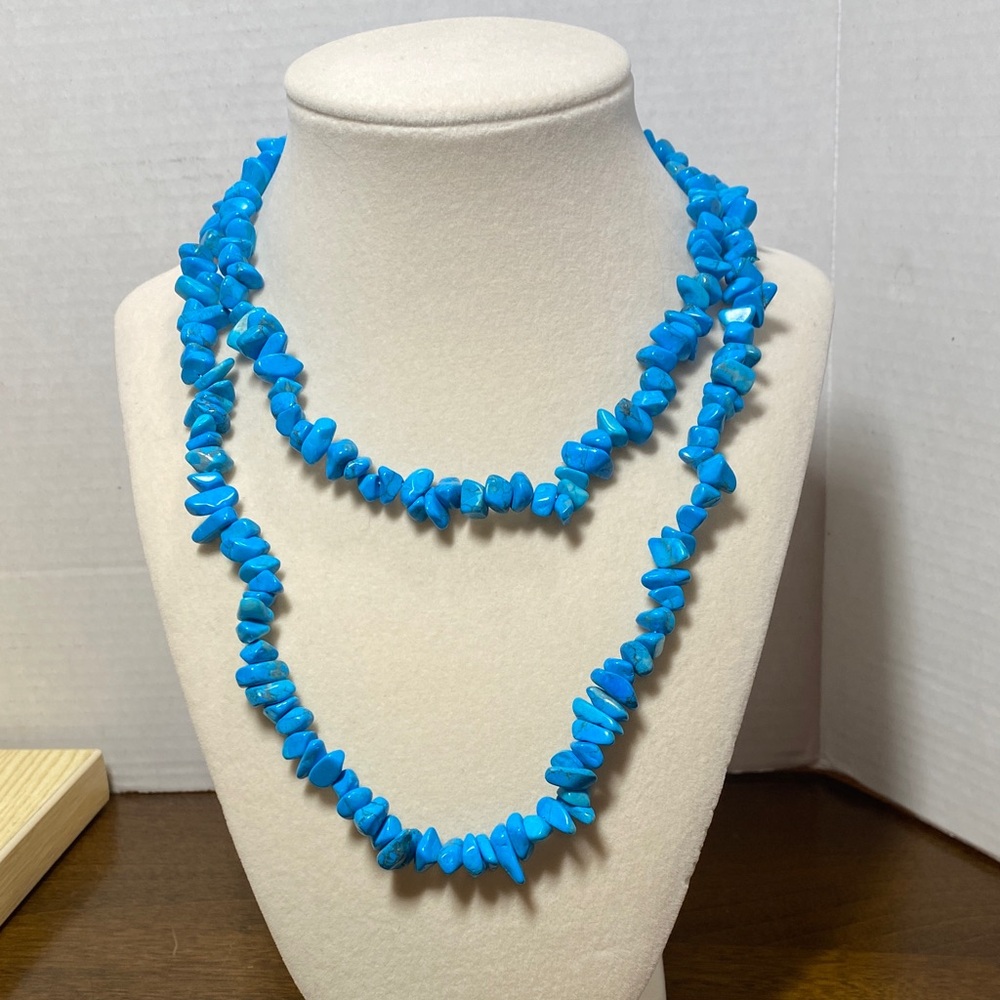 Blue Beaded Necklace